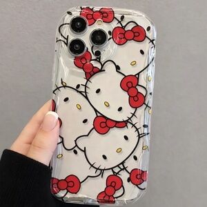 iPhone Phone Case Hello Kitty Pattern Transparent Case